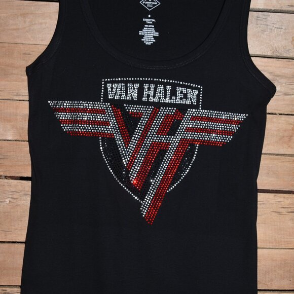 Van Halen rhinestone sleeveless shirt XS S M L XL XXL 1X 2X,3X… - Picture 8 of 8